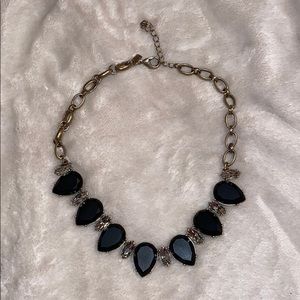 Banana Republic Gold and Black Statement Necklace